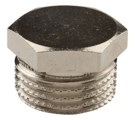 Заглушка НР никелированная 1/2 для стальных труб резьбовой TIEMME 1500172(1878N0004) в Туле 3