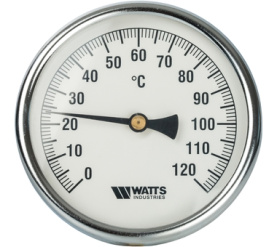 Термометр биметаллический с погружной гильзой 100 мм F+R801(T) 100100 Watts 10006076(03.03.100) в Туле 1