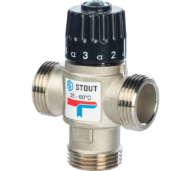 Термостатический смесительный клапан для сиcтем отопления и ГВС 1 НР 35-60° STOUT SVM-0020-256025 в Туле 0
