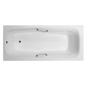 Чугунная ванна Aqualux ЧА18080 180х80 см с ручками, с ножками в Туле 1