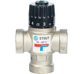 Термостатический смесительный клапан для систем отопления и ГВС 3/4 ВР 35-60 STOUT SVM-0010-166020 в Туле 1