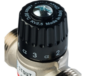 Термостатический смесительный клапан для систем отопления и ГВС 1 НР 20-43° STOUT SVM-0020-254325 в Туле 4