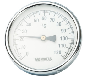 Термометр биметаллический с погружной гильзой 100 мм F+R801(T) 10075 Watts 10006071(03.03.060) в Туле 0