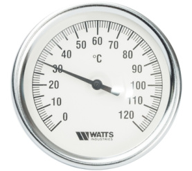 Термометр биметаллический с погружной гильзой 80 мм F+R801(T) 80100 Watts 10005950(03.02.100) в Туле 0