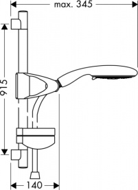 Душевая стойка Hansgrohe Raindance E120 Air 3jet/Unica'D 27885000 хром в Туле 1